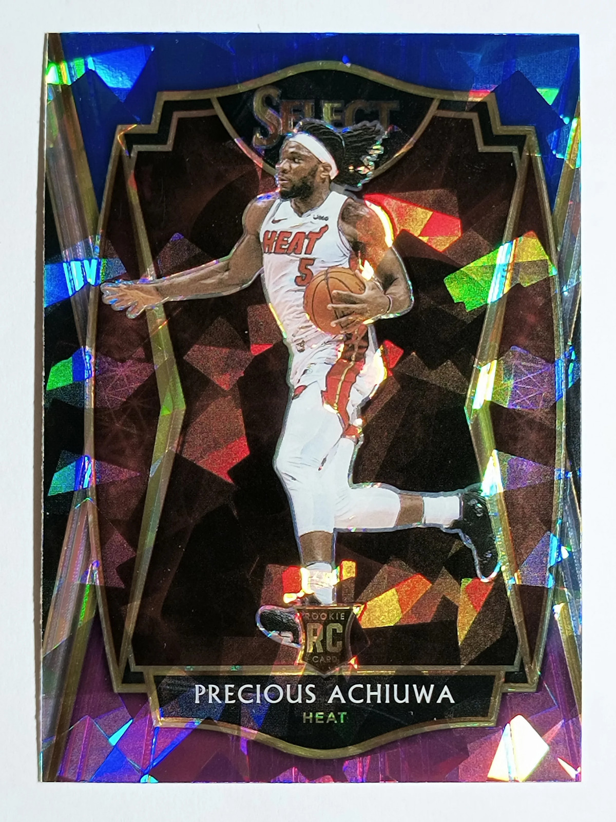 2020-21 Select Prizms Blue White Purple Ice #193 Precious Achiuwa