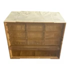 Vintage Akro-Mils Bakelite 10 Drawer Princess Jewelry Box White Marble Swirl