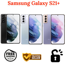 Image of Samsung Galaxy S21+ Plus Phantom Black Silver 128GB 5G Unlock Excellent Phone