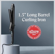 Bio Ionic Ceramic Curling Iron - 1.5 Inch Pro - Black Long Barrel Styler