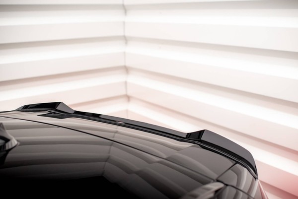 Spoiler CAP FüR BMW X3 G01 Schwarz Hochglanz Heckspoiler Dachspoiler Ansatz-image