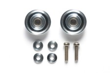 Tamiya - JR Mini 4WD HG Aluminum Ball-Race Rollers, 13mm Tapered Ringless