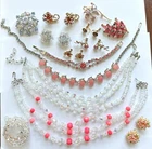 Lot Vintage Crystal Rhinestone Costume Jewelry Coro Thermoset Givenchy 40s 50s