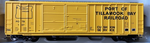 ATHEARN 92925 HO AMARILLO 50-ft FMC OFFSET DOBLE PUERTA CAJA COCHE POTB 107 TILLAMOOK | Zustand: New