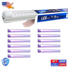 12Pack 4FT 40W LED UV Black Light Bar Fixture DJ Club Party D cor Stage Lighting