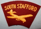 GENUINE GLIDER BORNE SOUTH STAFFORD REGIMENT SHOULDER BADGE POST WW2 PATCH