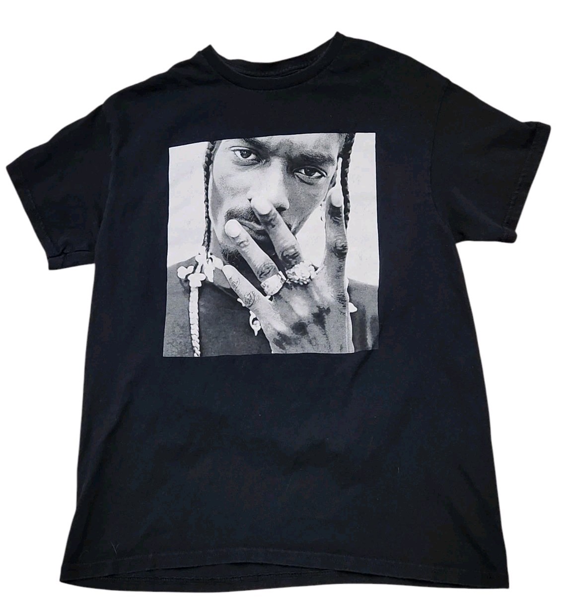 FILA Death Row Records Snoop Dogg Maglietta grafica media manica corta Nera
