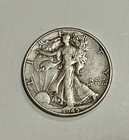 Silver 1945 Walking Liberty Half Dollar, Good condition, 90%