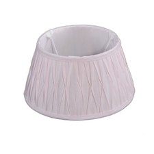 Lampenschirm für Tischleuchte in Rund Sierpleat Leinen Hell Rose TL 25-18-14