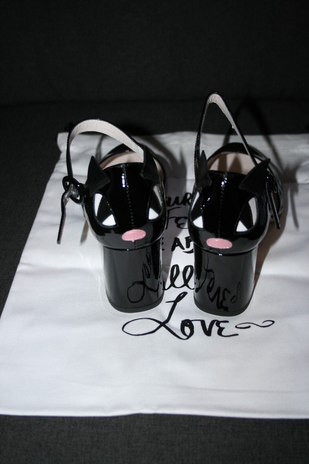 Lulu Guinness Shoes UK Size 5 (38) Patent Leather Kooky Cat Renee