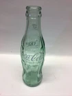 Vintage Coca-Cola Bottle, 6 1/2  oz Green Glass, White Letters, Houston, Texas
