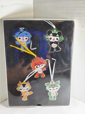 Official Beijing 2008 Olympic Mascot Ornaments - 5 Pieces - In