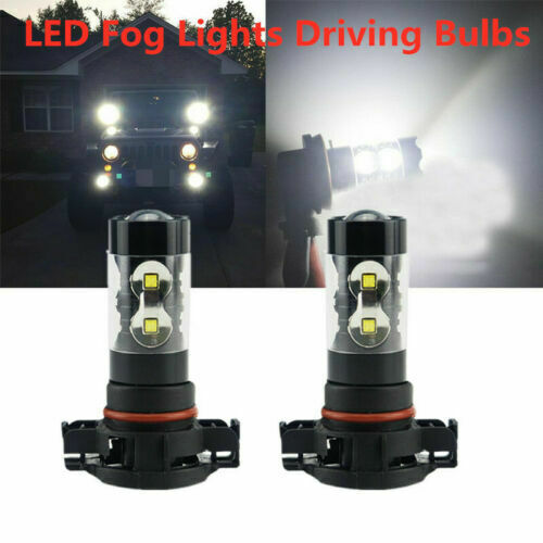 2x LED Fog Light Bulbs Lamp For Jeep Grand Cherokee 2011-2012 White 6000K 100W