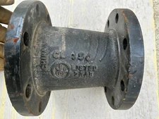 SCI 5x4 flanged concentric reducer, CL 150, 250WWP, new/unused.