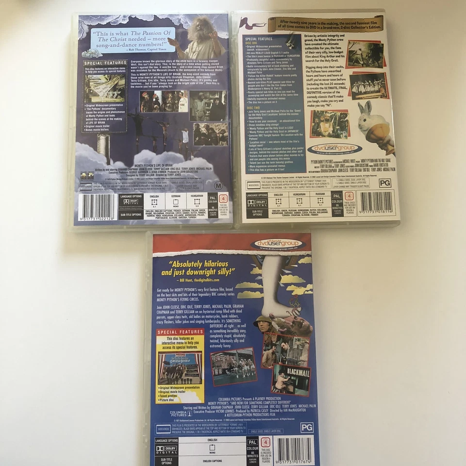 Monty Python Pack (DVD, 2005, 4-Disc Set) region 4 + free post John Cleese - Image 4 of 4