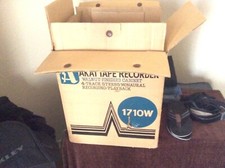 Vintage Akai 1710w Reel To Reel 4 Track Tape Recorder (1968) Original Box