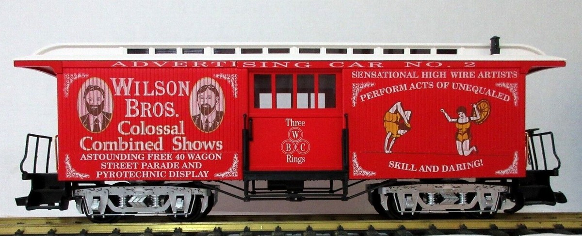 LGB 3084 - DG Limited Edition Wilson Bros. Circus Ad Baggage Car
