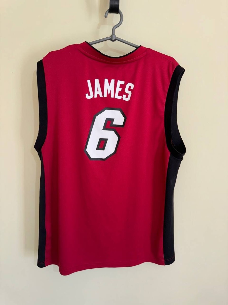 Adidas Miami Heat Lebron James #6 Men's NBA Jersey | eBay