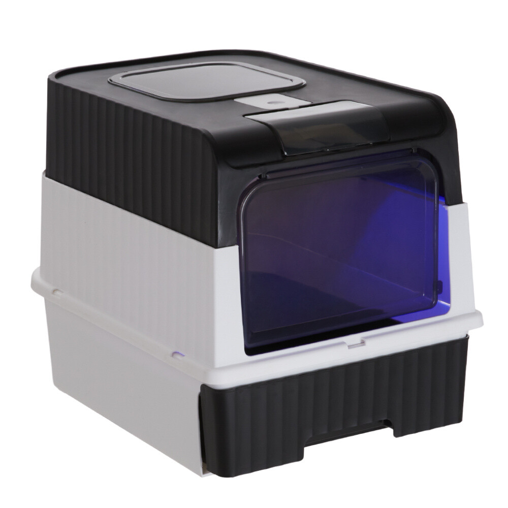 Large Automatic Smart Self Cleaning Cat Litter Box Toilet with UV