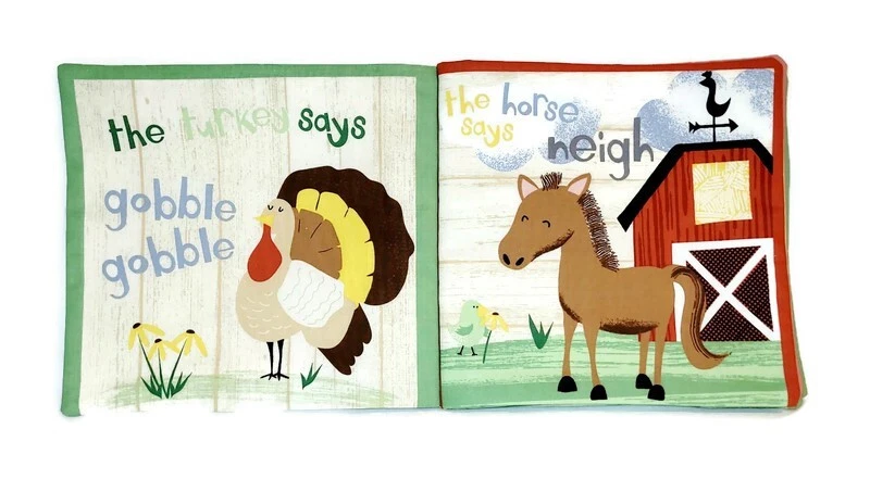 Farm-tastic Friends - Libros de tela suave para bebés, niños, niños, niñas Foto 2 de 4