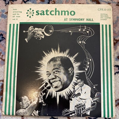 RARE Satchmo at Symphony Hall (Vol.2) Louis Armstrong Vinyl LP 33 rpm