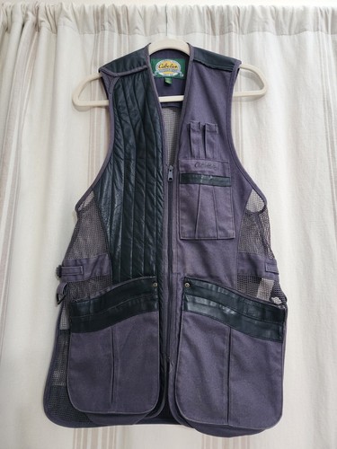 Cabela's Jagdweste Small grau/blau/schwarz Leder - Bild 1 von 5