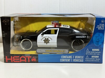JADA HEAT 2006 DODGE CHARGER R/T HIGHWAY PATROL POLICE 1:24