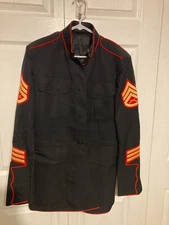36R USMC Dress Blue Jacket Coat DSCP Crown Clothing COAT HAS NO BUTTONS SEE PIX