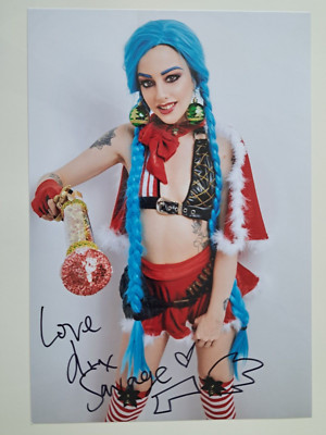 Alessa Savage Sexy Adult AVN Erotik Model signed A4 Foto Autogramm Autograph 12
