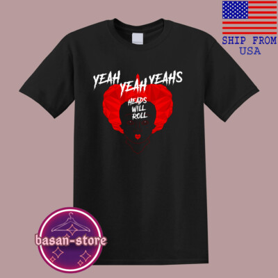 Yeah Yeah Yeahs Heads Will Roll Men's Black Size S-5XL