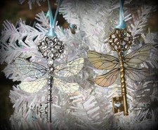 Flying Winged Key Christmas Ornament
