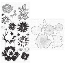 My Favorite Things Painted Petals Stamp Set & Die-namics, CS378/MFT1482 Retired