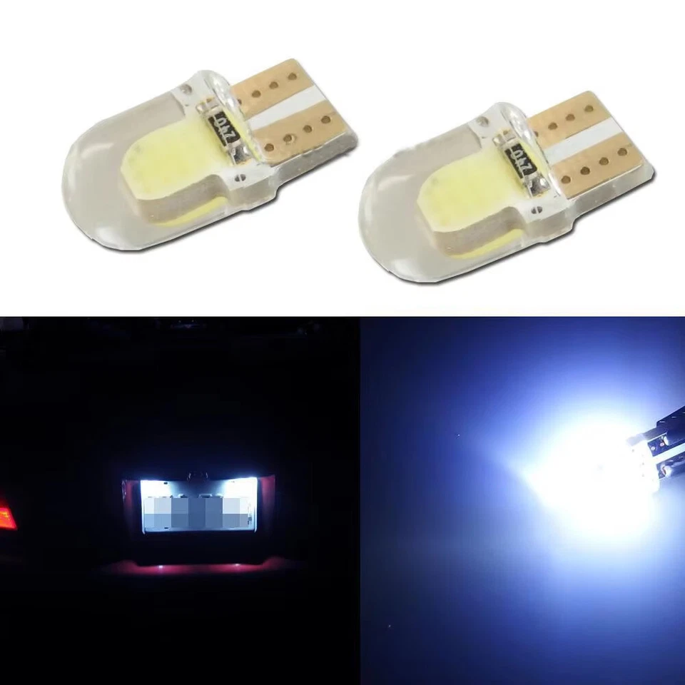 10X T10 Led Light Bulb 1w Car License-plate Cob Silicone 12v Lights Lighting - Image 4 of 4