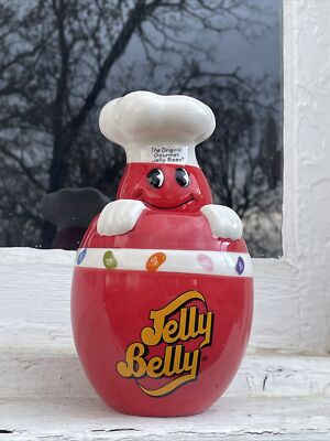 Jelly Belly The Original Gourmet Jelly Bean Jar Canister Red