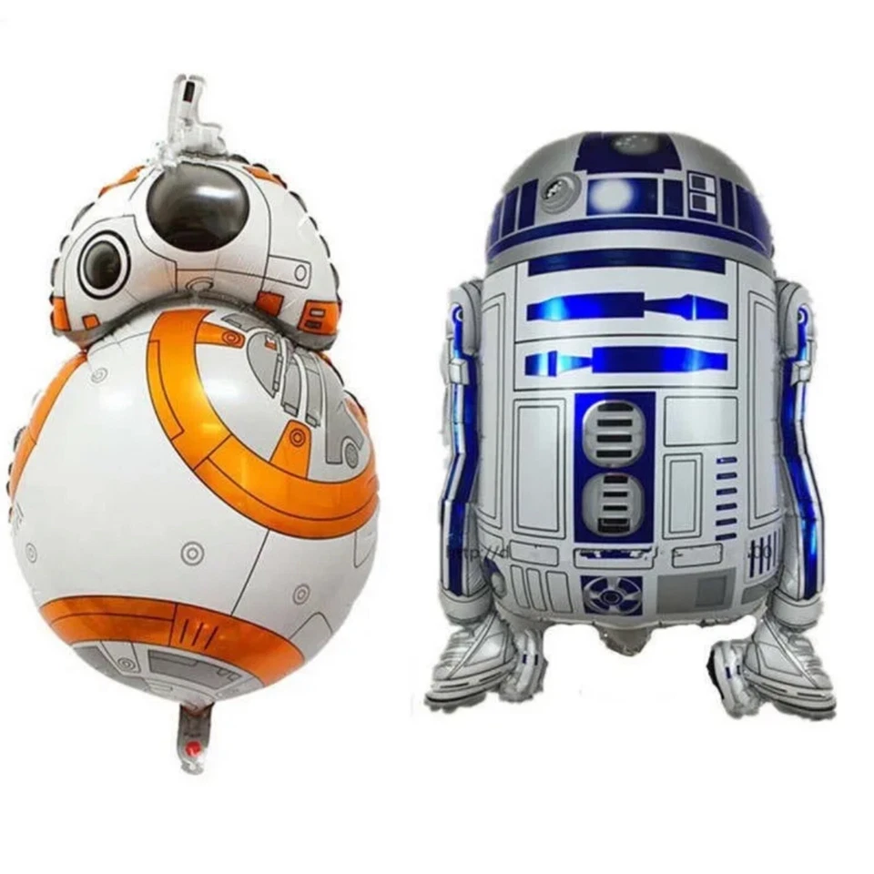 5 Pack ❤️Star Wars Foil Balloon R2-D2 BB-8 Jedi Samui Party Decoratio toys Robot - Image 3 of 4