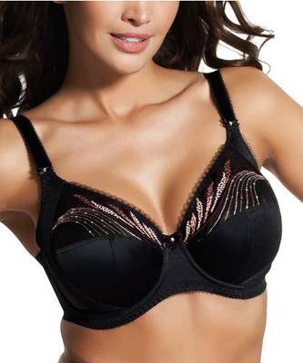 Fantasie Karina Underwired Side Support Balcony Bra  2452 UK 34D Black    (37)