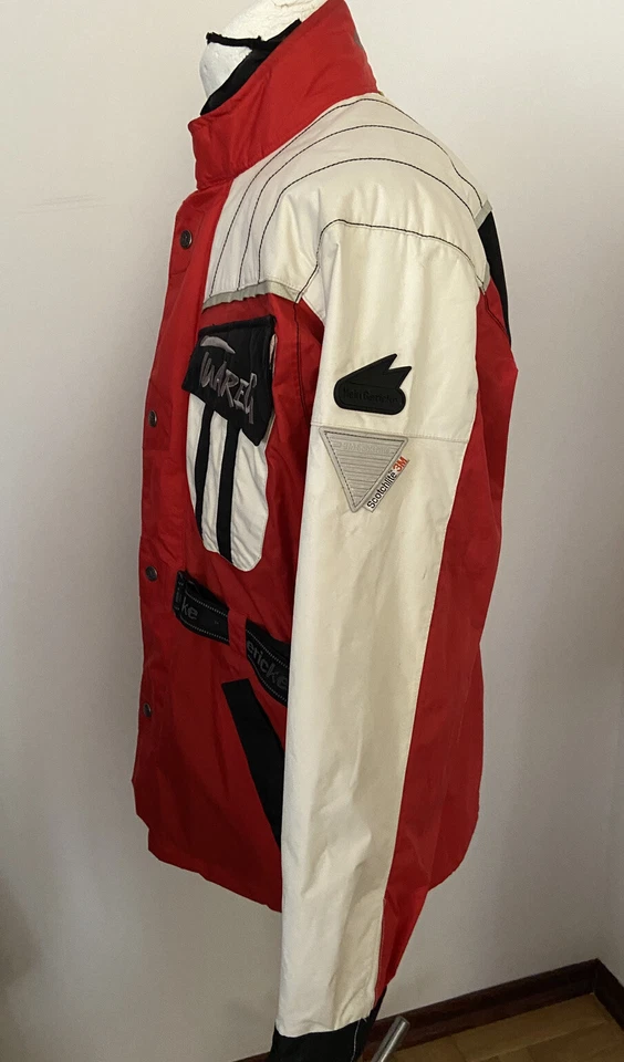 Hein Gericke Streetline Scotchlite 3M RED MOTORCYCLE insulated Jacket Sz M - Image 3 of 4