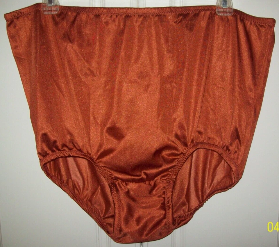 TRICOT DE NYLON DE COBRE PENNY 2 capas entrepierna ancha braguita cubierta 42 - 50" 2x ** Foto 2 de 2