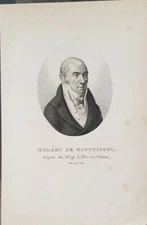 C7P-COPPER ENGRAVING-M.TRÈHU DE MONTHIERRY-POLITICIAN-19th