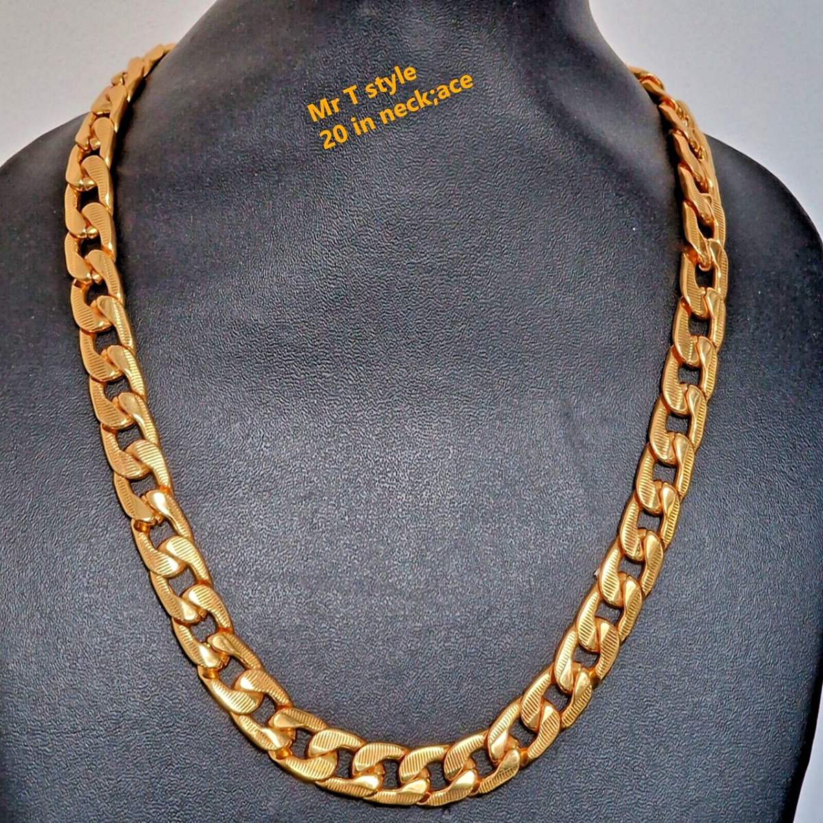 Men's Thick Gold Plated Heavy Link Chain Chunky Curb Hip Hop