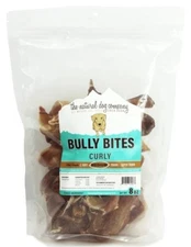 CURLY BULLY BITES 8oz The Natural dog Company DOG Treats Chews Pizzle Beef FRESH