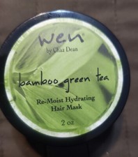 Wen Chaz Dean restorative Hydrating re-moist hair mask Bamboo Green Tea 2 oz NEW