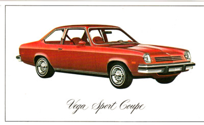 Lot of 3 Chevrolet Promotional 5-1/2''x 3-1/4'' Postcards-Vega, Chevette, Monza