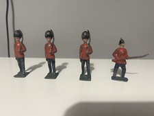 Rare Vintage Cast Iron British Army Troops