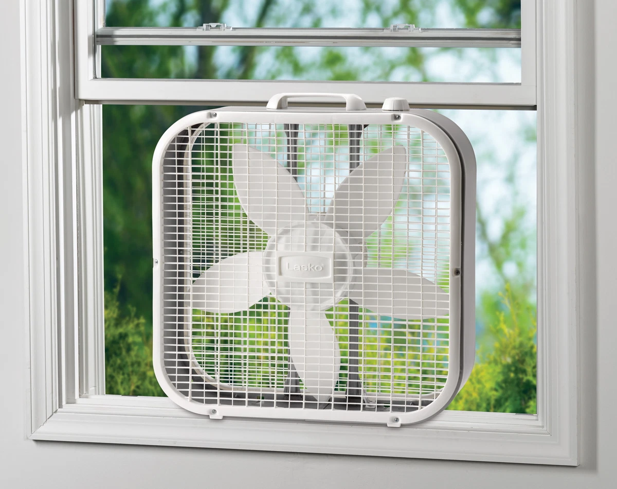 NEW-Lasko Cool Colors 20u0026#034; Box Fan with 3-Speeds, B20200, White  647489601238 | eBay