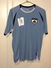 Fila Jersey 10 Argentina Medium M Light Blue Soccer Futbol Vintage
