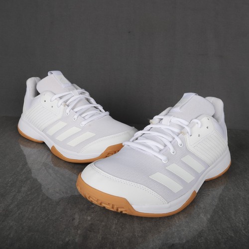 ADIDAS Ligra 6 Womens Volleyball Shoes UK 7 White Sports Lace Up Gym