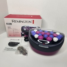 REMINGTON H-5600 20 Rollers Ionic Velvet Hot Curlers Wax Core PAGEANT w/ Clips .
