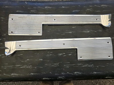 1961-1962 Corvette Vette Pair Door Sill Plates C2 USED MINOR WEAR Nice oem