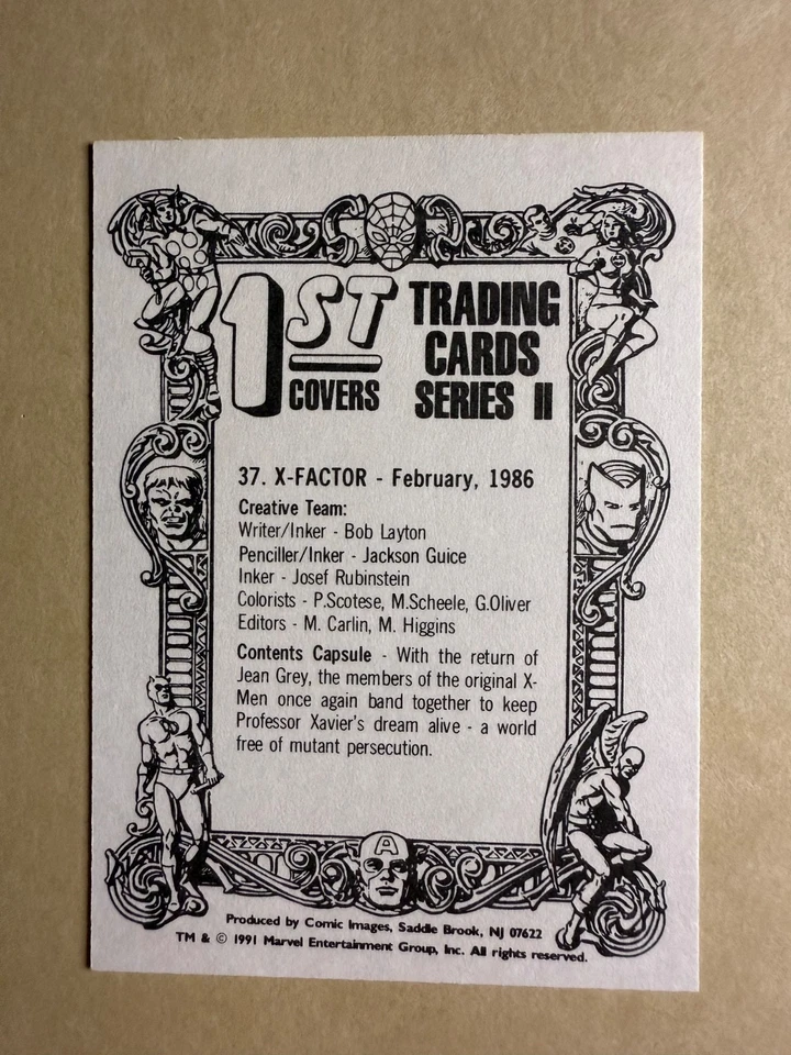 X-Factor #37 1st Covers Marvel Comic Images 1991 - Image 3 of 3